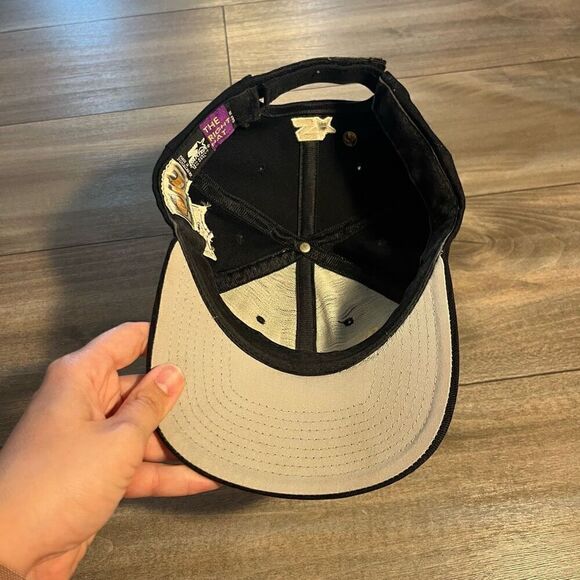 Vintage‎ Starter NFL Steelers Black Athletic Strap Back Hat - Picture 4 of 5